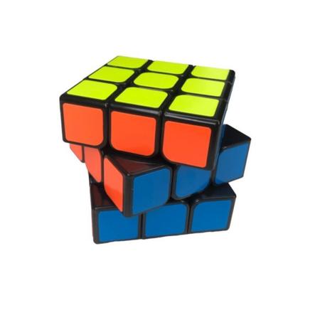 Cubo Mágico 3x3 Preto Adesivado (YJ8358)