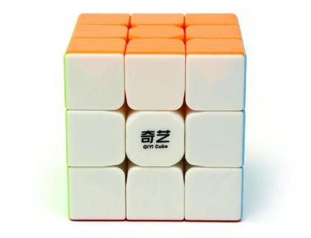 Imagem de Cubo Mágico 3x3 Profissional Stickerless Warrior QiYi Original Lubrificado e Regulado
