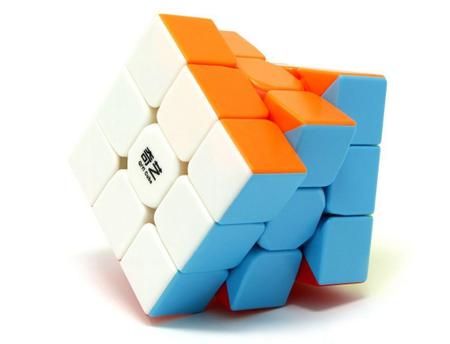 Imagem de Cubo Mágico 3x3 Profissional Stickerless Warrior QiYi Original Lubrificado e Regulado