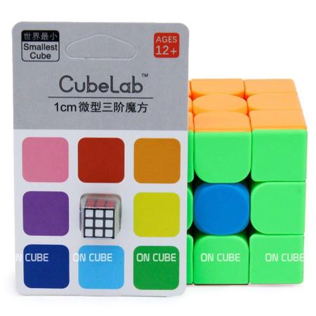 MINI CUBO MÁGICO 3X3X3 CUBE LAB 1CM - MENOR CUBO MÁGICO DO MUNDO!