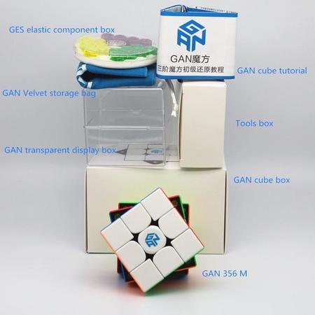 Cubo Mágico Profissional Gan 3x3x3 Magnético 356M + porcas GES :  : Brinquedos e Jogos