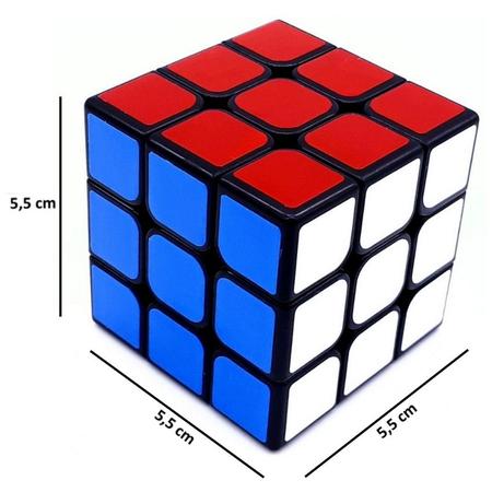 Cubo Mágico Tradicional 3x3 P/ Crianças E Adultos Iniciantes