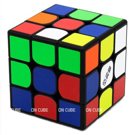 Cubo Mágico 3x3 Preto Adesivado (YJ8358)