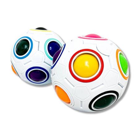 Fidget Toy Cubo Magico Brinquedo Antistress Cubo Bola Magica Pop Bolinha  Quebra-cabeça de Bola Rainbow Puzzle Ball Fidget Jogo de Habilidade Ball  Toy Teasers Jogos de Brinquedos