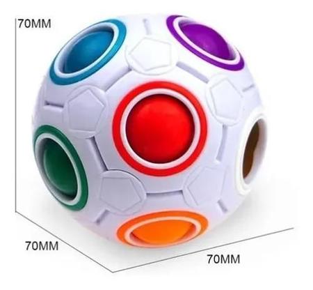 Fidget Toy Cubo Magico Brinquedo Antistress Cubo Bola Magica Pop Bolinha  Quebra-cabeça de Bola Rainbow Puzzle Ball Fidget Jogo de Habilidade Ball  Toy Teasers Jogos de Brinquedos