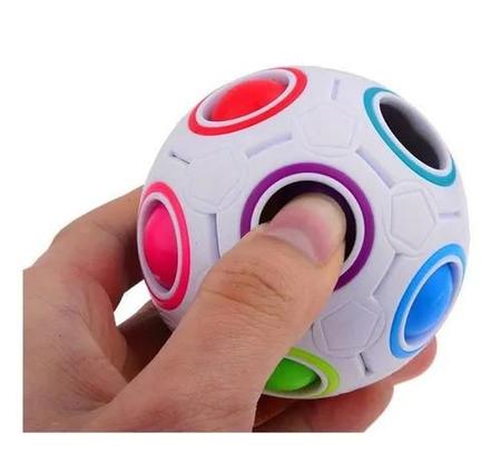 Jogo Mágico de Quebra-cabeça de Bola Rainbow Puzzle Ball Fidget Jogo de  Habilidade com Bolas de Alívio do Stress, Rainbow Puzzle Cube Kids Rainbow  Ball Toy Teasers Jogos de Brinquedos de Brinquedos