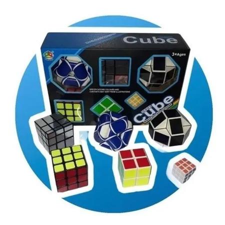 Kit De Cubos Mágicos Cubo Series Fungame Kit Com 06 Cubo Mágico Modelos  Diferentes Desliza Facilmente estimula a criatividade : :  Brinquedos e Jogos