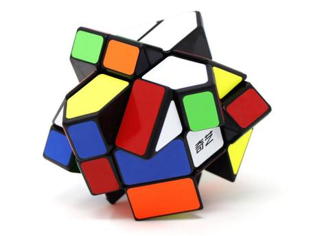 Cubo Mágico Profissional 3x3 Fisher Original QiYi Diferente Preto