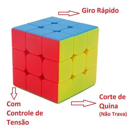 Cubo Mágico Profissional 3x3 - sem adesivo - Online - Cubo Mágico -  Magazine Luiza