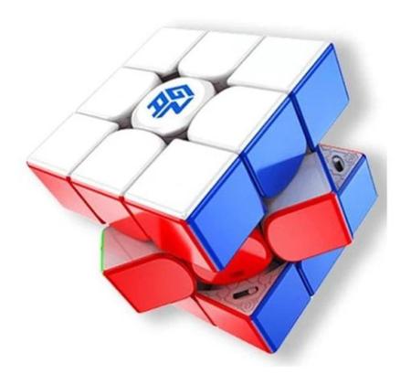 Cubo Mágico 3x3 Magnético Metálico Stickerless Cor Da Estrutura Cromado