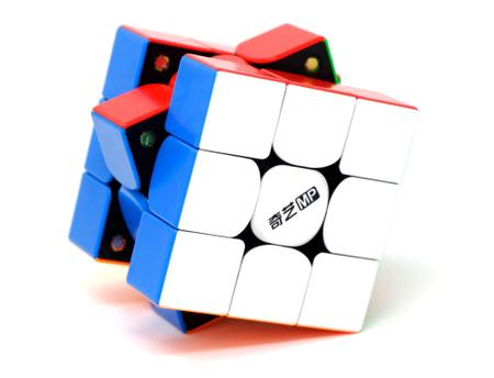 Imagem de Cubo Mágico Profissional 3x3x3 Magnético MP QiYi Stickerless Original Lubrificado