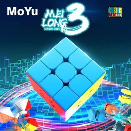 Cubo Mágico Profissional 3x3x3 Moyu Meilong Stickerless