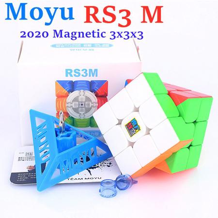 Cubo Mágico 3x3x3 MoYu RS3M Magnético 2020 - Stickerless - Cubo ao