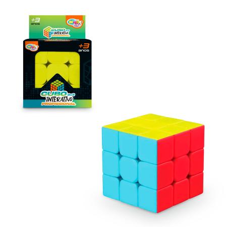 Cubo Mágico Profissional 3x3 Interativo Anti Stress (Sortido)