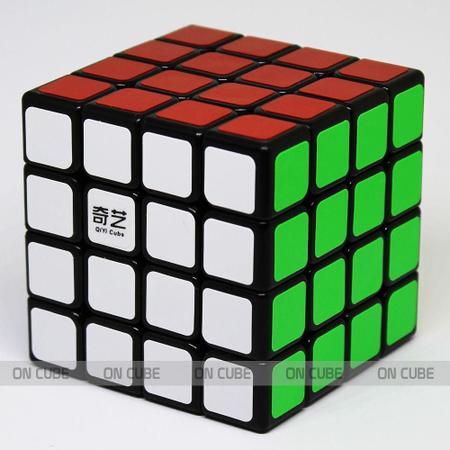 Cubo Mágico Profissional, 4x4x4 - QIYI QIYUAN-Preto