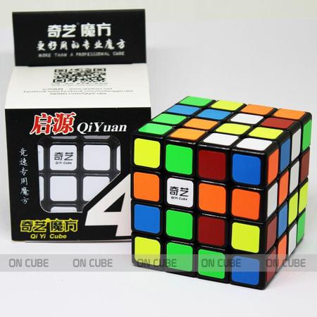 Imagem de Cubo Mágico Profissional 4x4x4 Qiyi QiYuan Preto