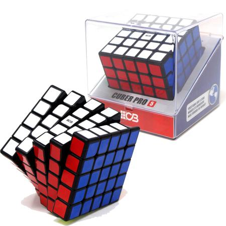 Imagem de Cubo Mágico Profissional Cuber Brasil Pro 5 Color 5x5x5