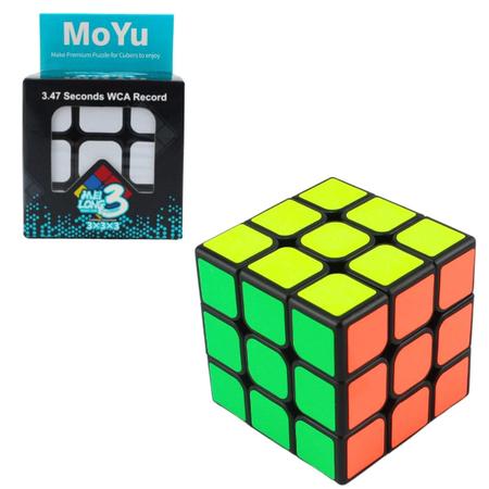 Cubo Mágico Profissional Moyu MF6 6x6x6 Preto