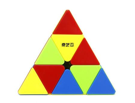 Imagem de Cubo mágico profissional pyraminx pirâmide ms magnético color