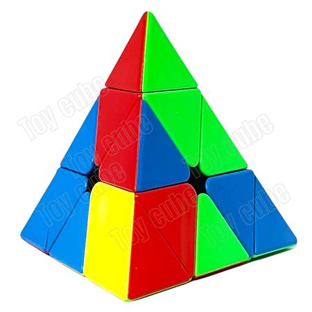 Imagem de Cubo Mágico Pyraminx Pirâmide Triângulo Profissional 3x3x3