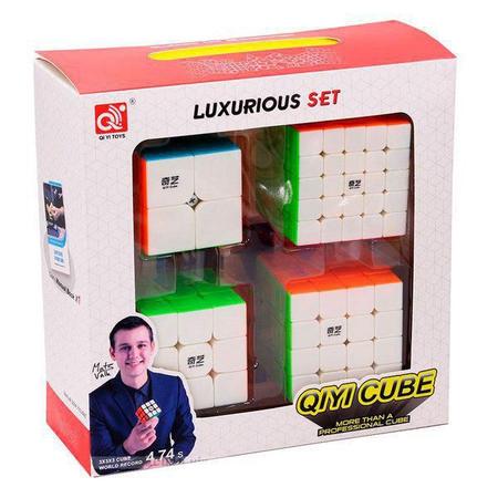 Kit Cubo Mágico Quebra Cabeça Profissional QiYi 2x2 e 4x4 - Cubo Mágico -  Magazine Luiza