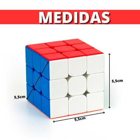 Imagem de Cubo Mágico Tradicional Interativo 3X3Cm Veloz E Preciso