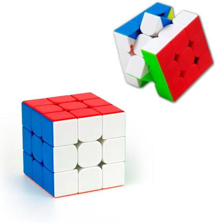 Imagem de Cubo Mágico Tradicional Interativo 3X3Cm Veloz E Preciso