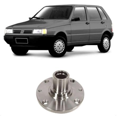 Imagem de Cubo roda fiat uno/fiorino/elba/premio 1984 em diante tipo 1994 ate 1997 traseiro com rolamento 4 furos hipper freios