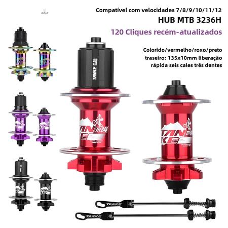 Imagem de Cubos de Bicicleta MTB Tanke 120 - 32/36 Furos - Freio a Disco - Clique