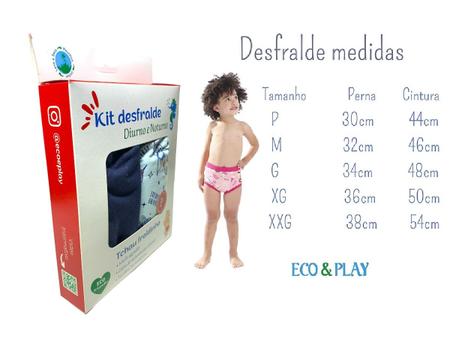 Imagem de Cueca Algodão Desfralde Absorvente Kit 2unds EcoPlay Monstro