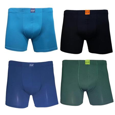 Imagem de Cueca Boxer Microfibra Masculina Adulto Box Cores Sortidas