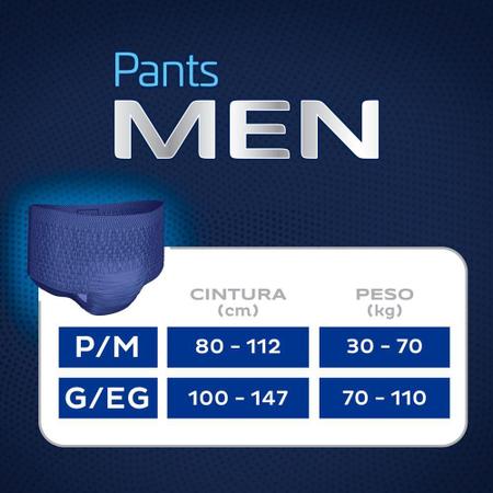 Cueca Descartável Tena Pants Men G/EG 16 Unidades - Roupa Íntima  Descartável - Magazine Luiza