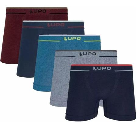 Imagem de Cueca Lupo Boxer  Sem Costura Microfibra  Kit Com 3 733