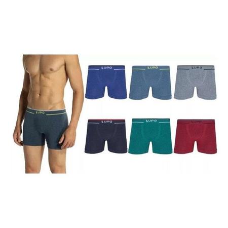 Imagem de Cueca Lupo Boxer  Sem Costura Microfibra  Kit Com 4 733