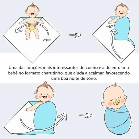 Imagem de Cueiro Bebe 3 Peças Disney Estampado 80x50 Manta Para Bebê 100% Algodão Flanelado MinasreY REF. 3848
