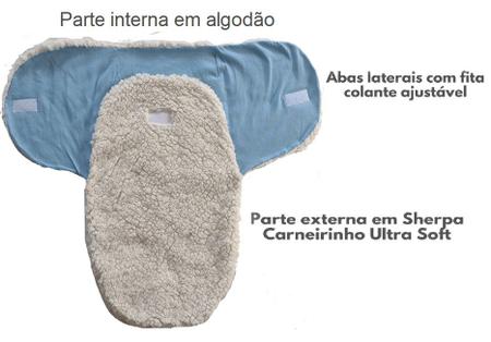 Imagem de Cueiro Bebe Enroladinho Saco Dormir Menino Menina Cobertor 