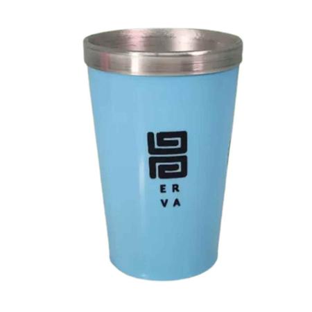 Cuia Copo Termico Tereré Mate CALDERETA CALDERETA 300ml AZUL BEBE - Black Erva Imagem de Cuia Copo Termico Tereré Mate CALDERETA CALDERETA 300ml AZUL BEBE