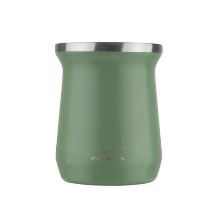 Cuia Térmica Invicta em Aço Inox 250ml Verde - Coleman Imagem de Cuia Térmica Invicta em Aço Inox 250ml Verde