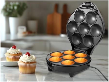 Imagem de Cupcake Maker 3, 7 Cupcakes, Preto, 110V, Britânia