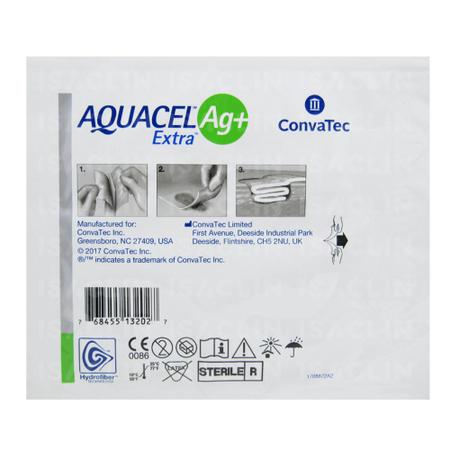 Imagem de Curativo Aquacel AG+ Extra  Estéril 10cm x 10cm - Convatec