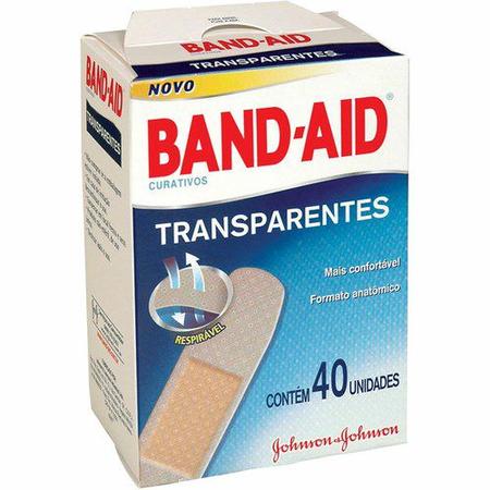 Imagem de Curativo Band-Aid Transparente Com 40 Unidades