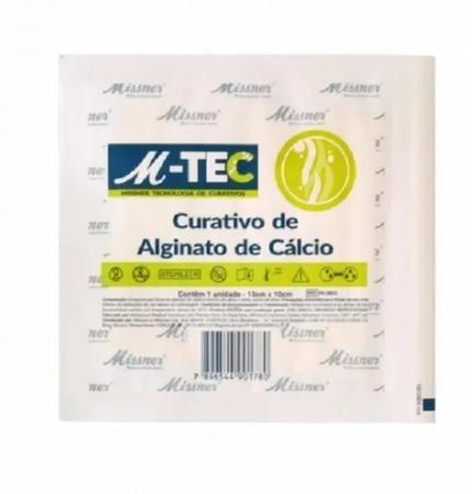Imagem de Curativo De Alginato De Cálcio 10cm X 10cm M-tec - (Kit com 3 Unid)