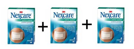 Imagem de Curativo Estéril Nexcare 3M Extra Suave 12 Curativos Grandes