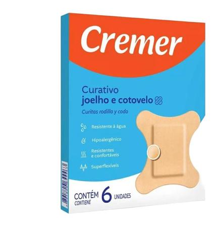 Imagem de Curativo Joelho E Cotovelo Cremer Impermeável 6 un - KIT C/6