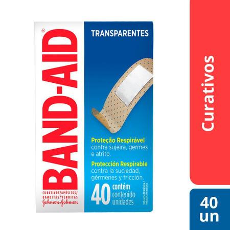 Imagem de Curativos Band Aid Transparentes 40 Unidades