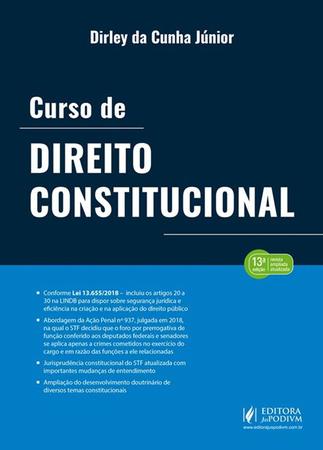 Imagem de Curso de Direito Constitucional - 13ª Edição (2019) - JusPodivm