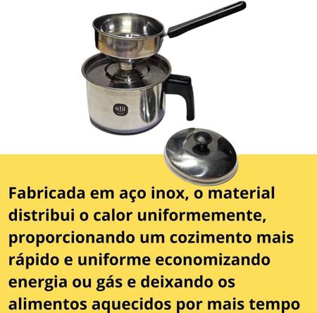 Imagem de Cuscuzeira porção Individual a vapor Peitinho de moça Paulista para fogão elétrico por Indução e a gás Nordestina