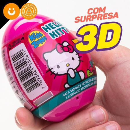 Imagem de Cx 18x Ovinho Supresa 2d Hello Kitty C/bala Pulseria Adeviso