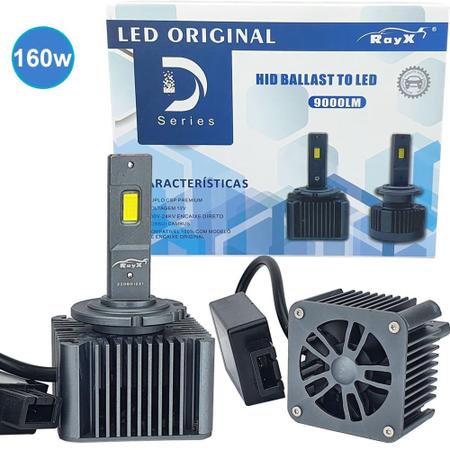 Imagem de D1S D1R Led Lâmpada Faróis Led 160w 6000k Modelo Original - RayX