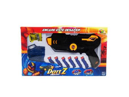 Imagem de Dart Z Blaster Lançador 25cm 2 em 1 c/ 200 bolinhas de gel e 6 Dardos Art Brink 3094